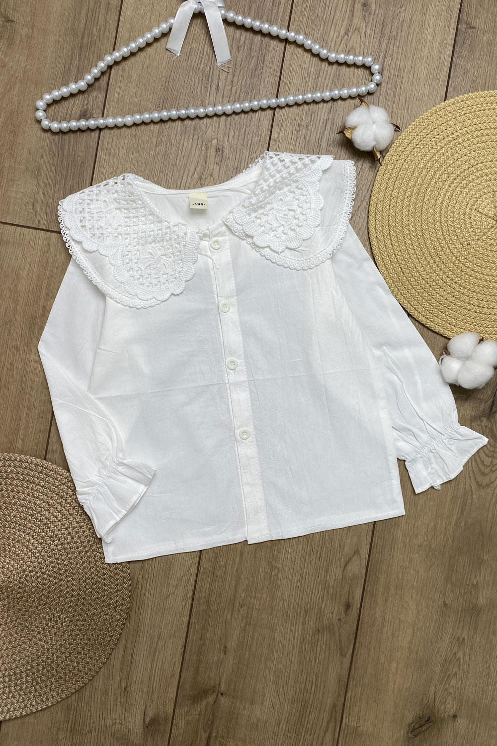 Рубашка для девочек д.р детская одежда оптом Томико