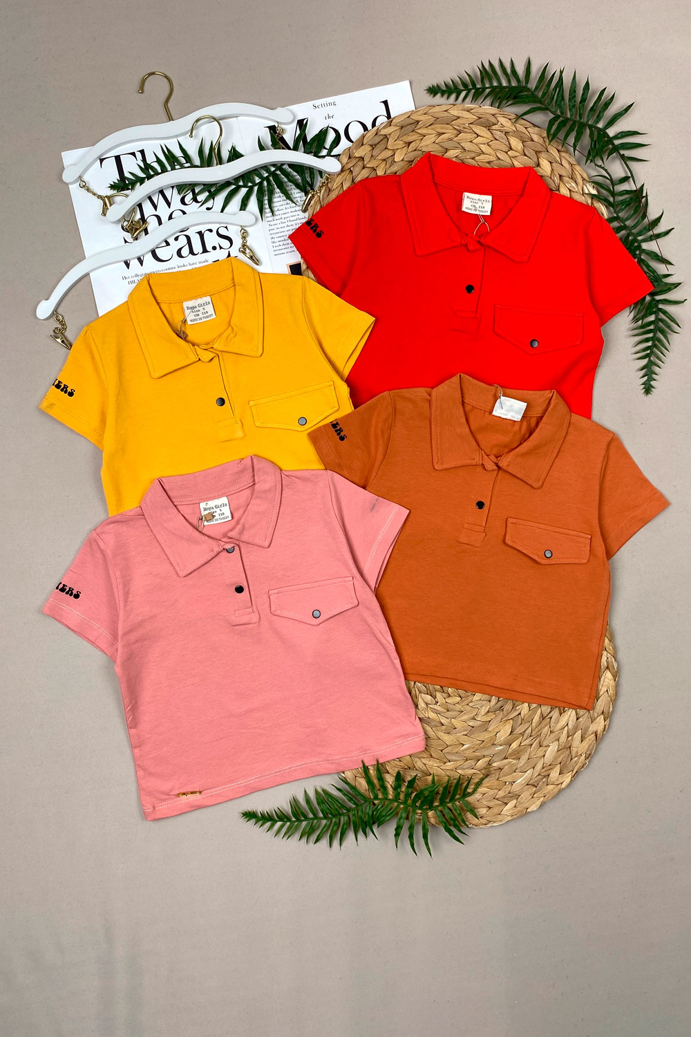 Поло для девочек детская одежда оптом Томико