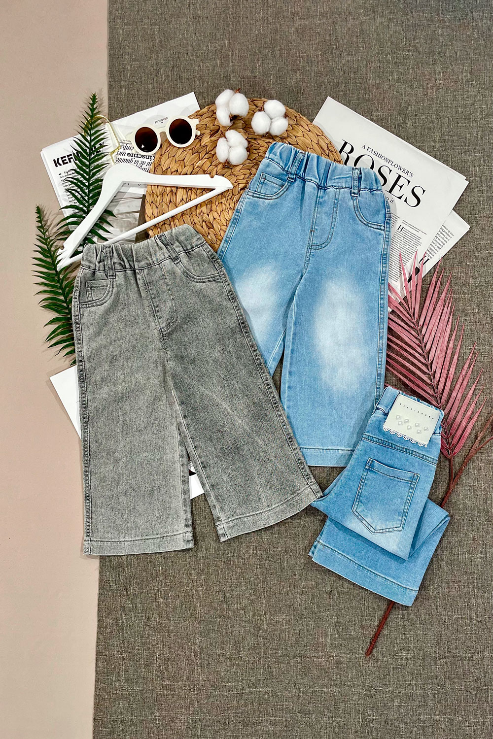 Джинсы для девочек детская одежда оптом Томико