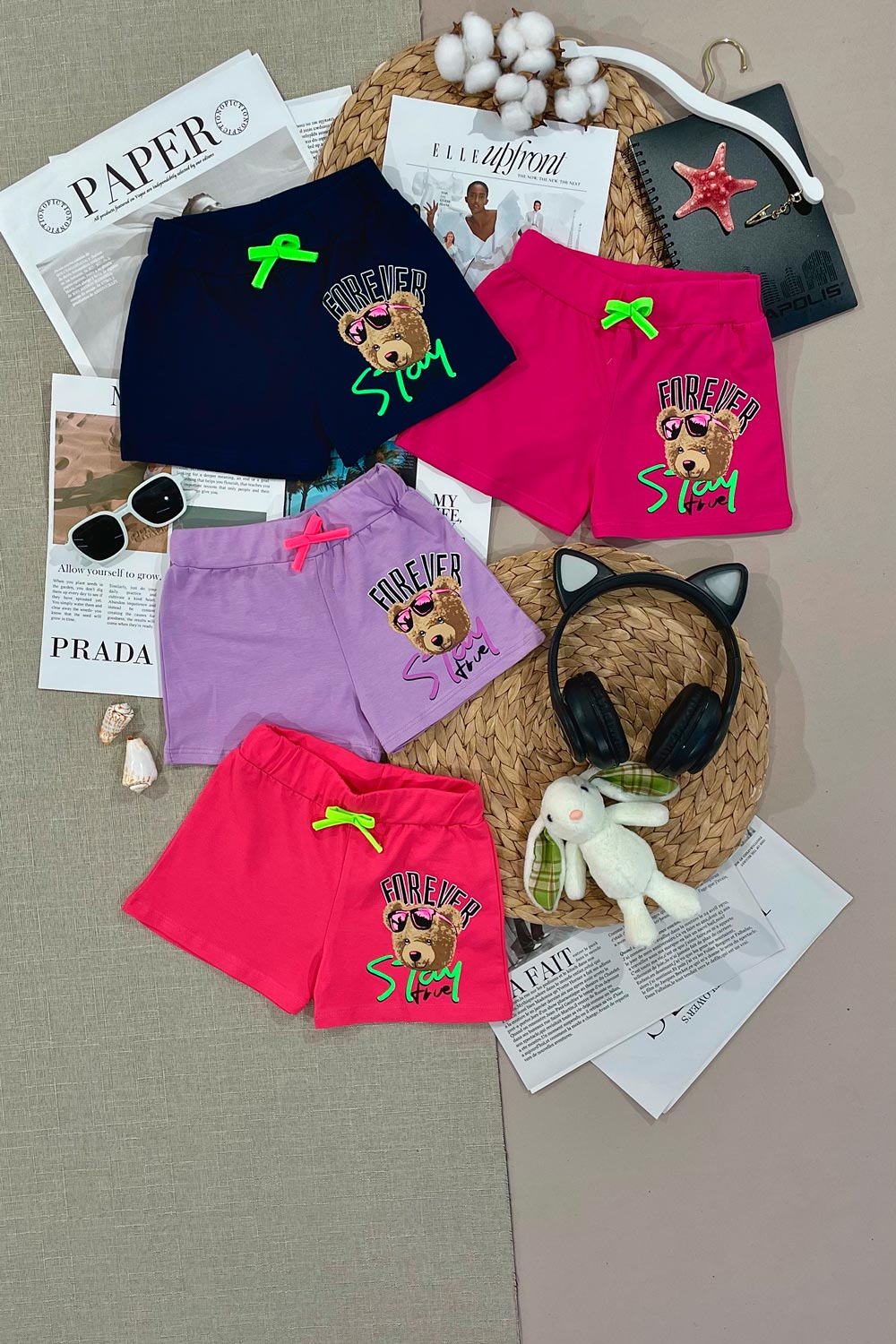 Шорты для девочек детская одежда оптом Томико