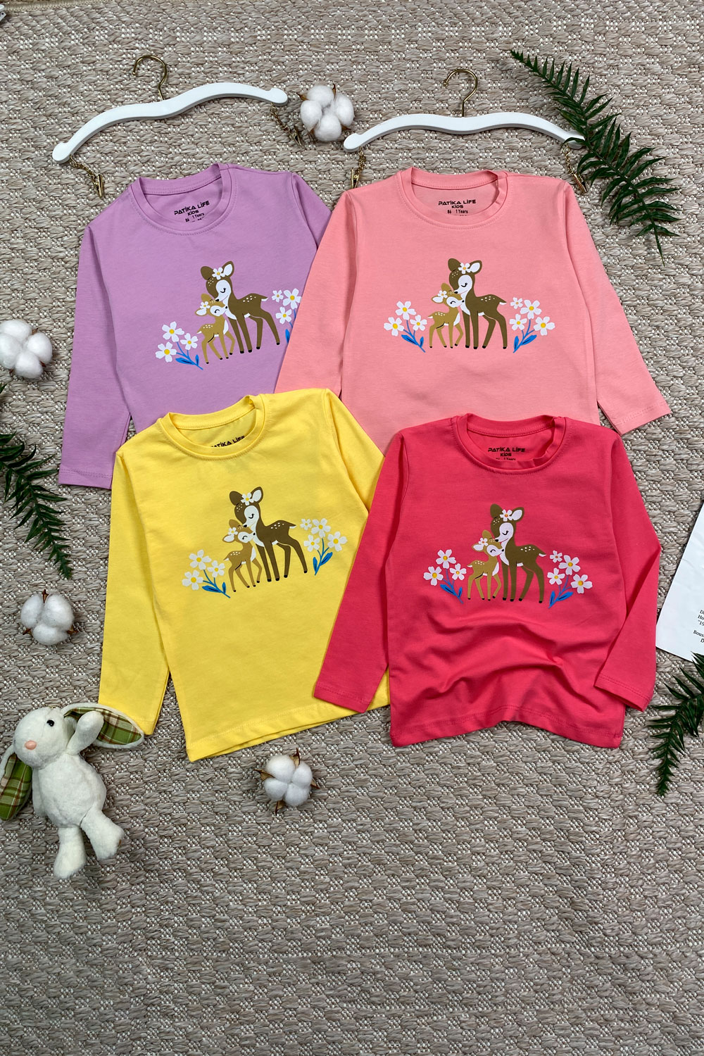 Лонгслив для девочек детская одежда оптом Томико