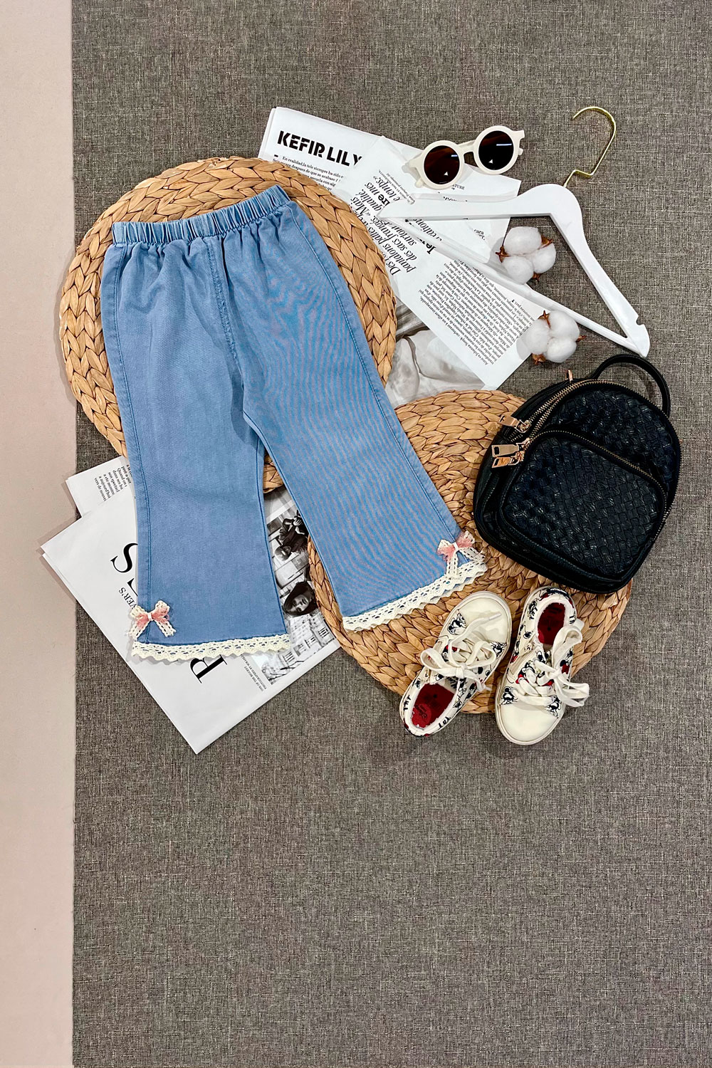 Джинсы для девочек детская одежда оптом Томико