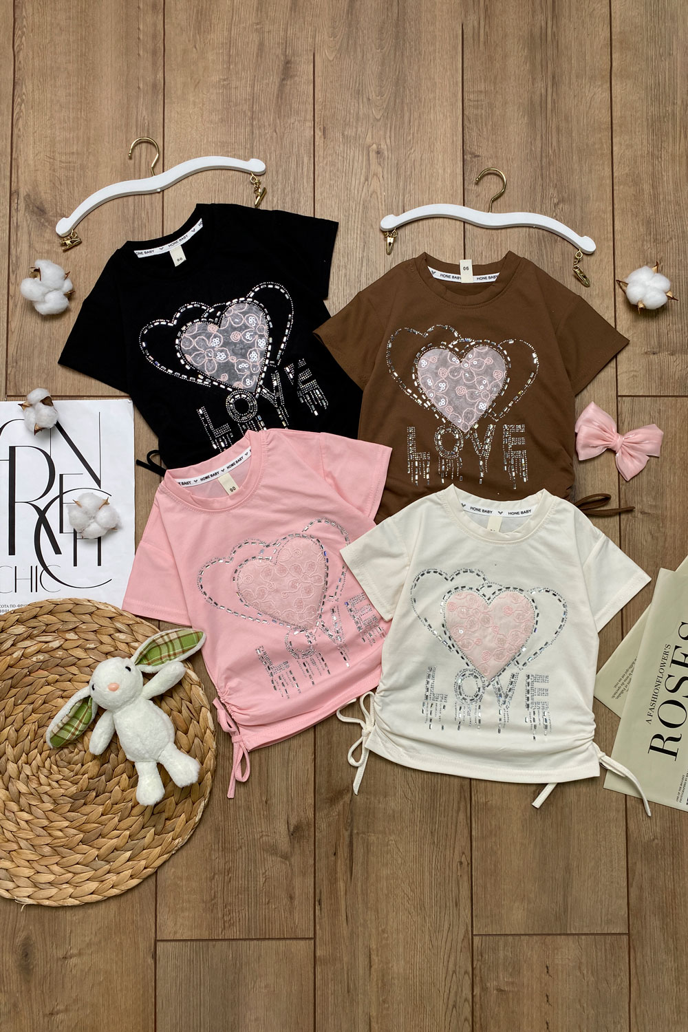 Футболка для девочек детская одежда оптом Томико