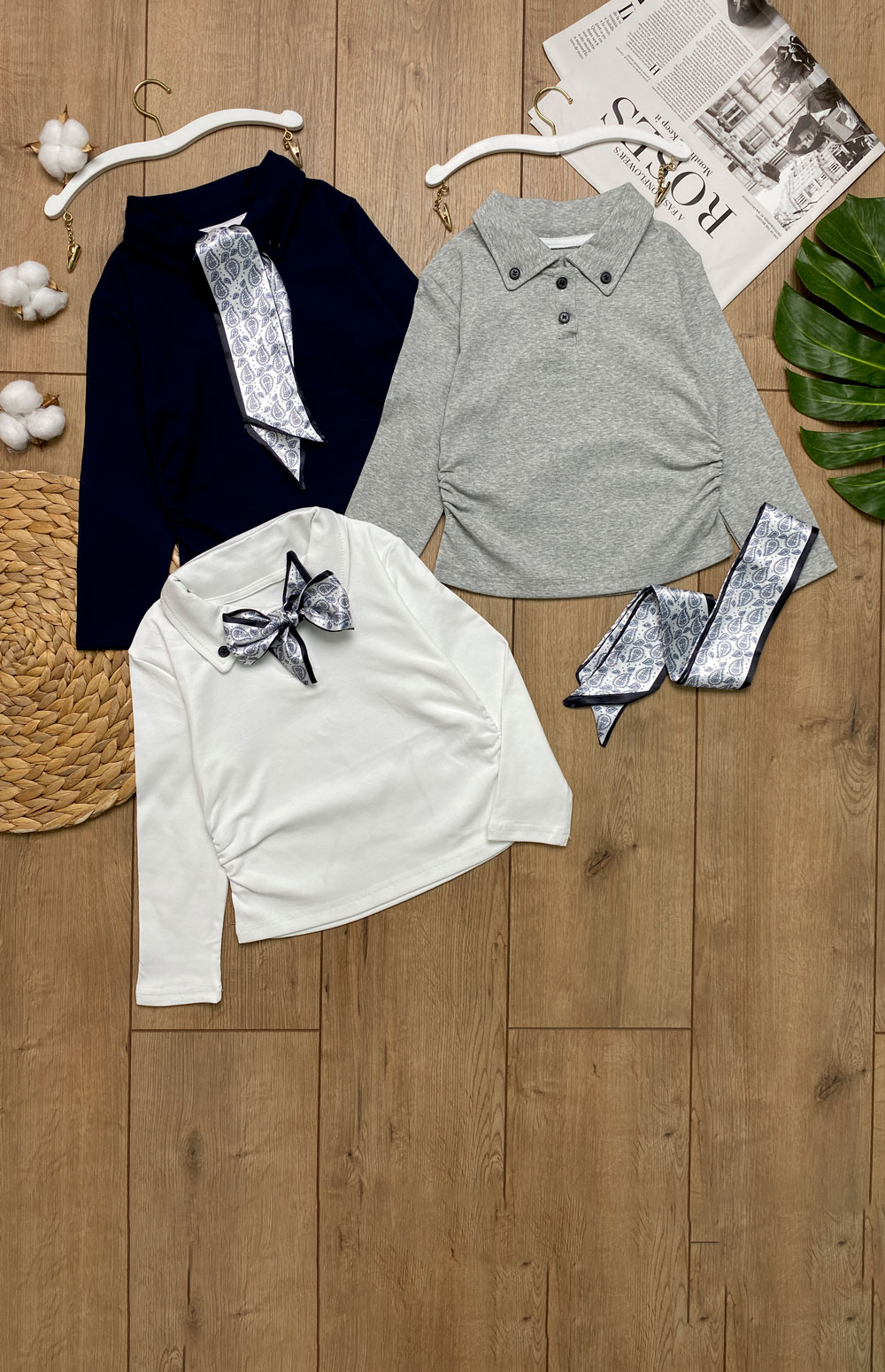 Поло для девочек д.р. детская одежда оптом Томико