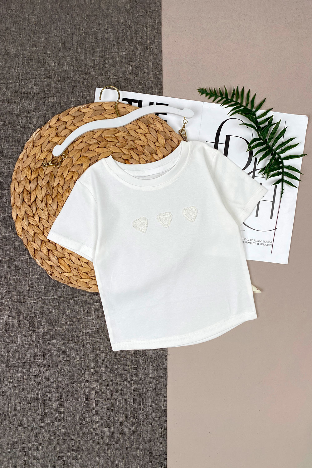 Футболка для девочек к.р детская одежда оптом Томико