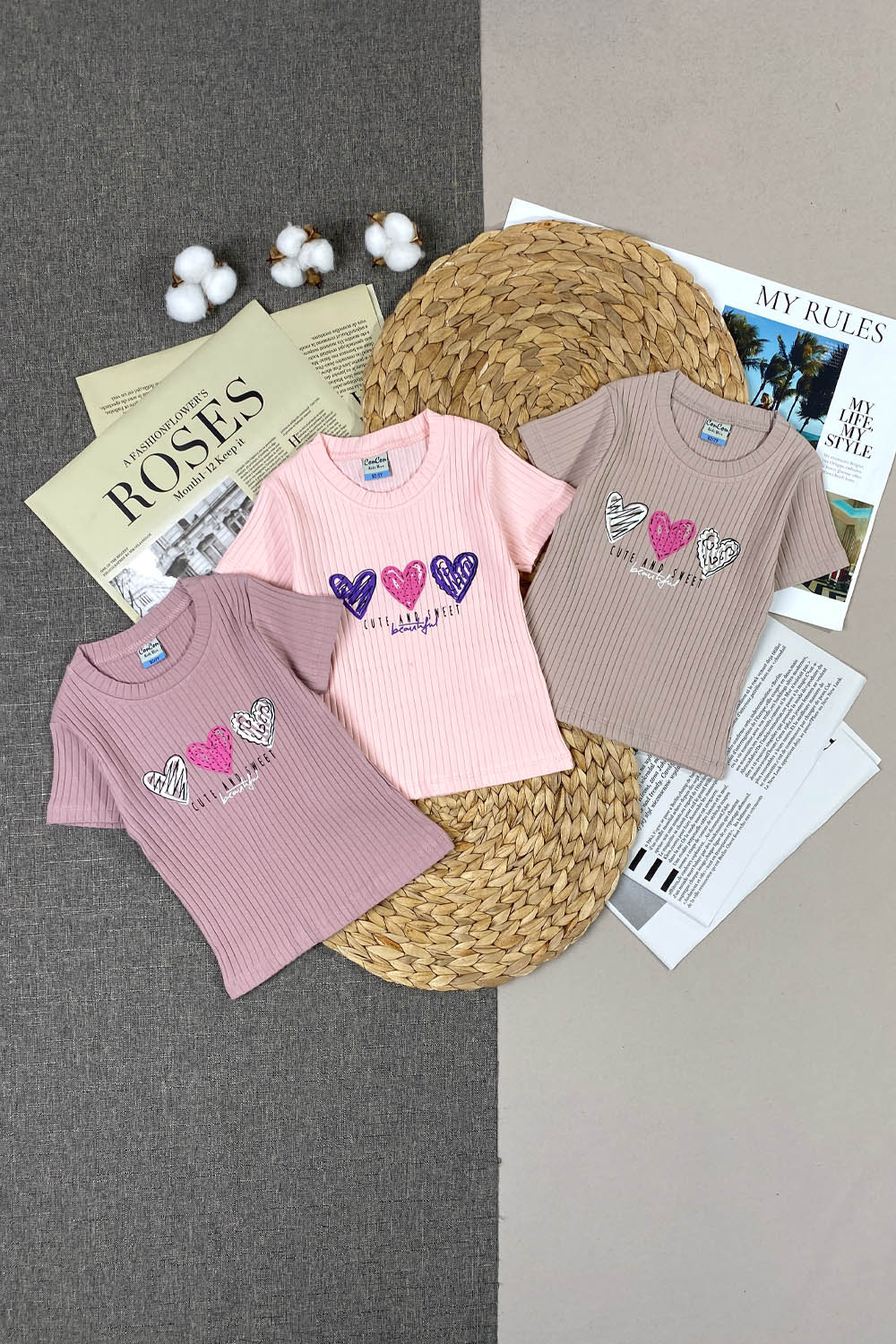 Футболка для девочек детская одежда оптом Томико