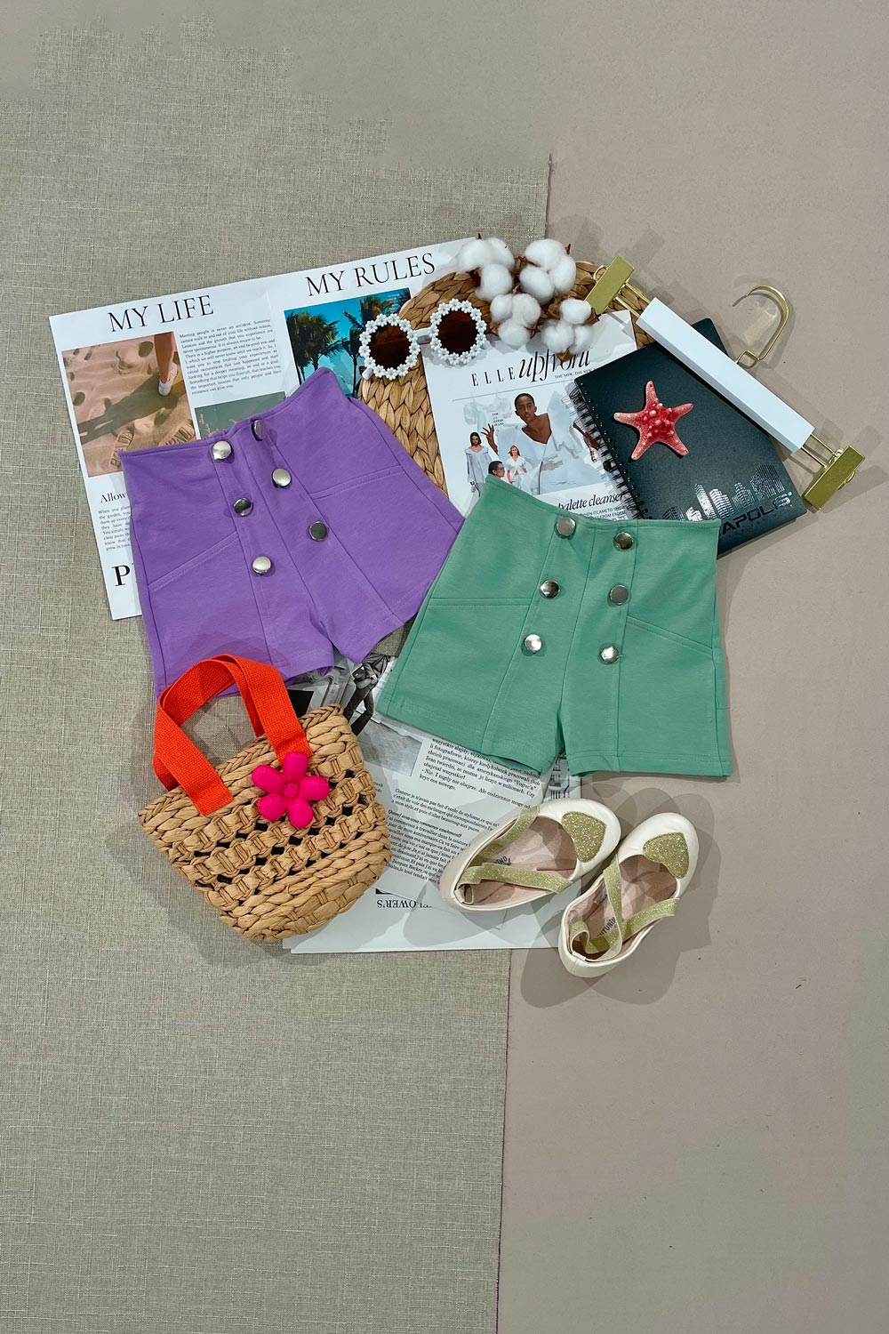 Шорты для девочек детская одежда оптом Томико