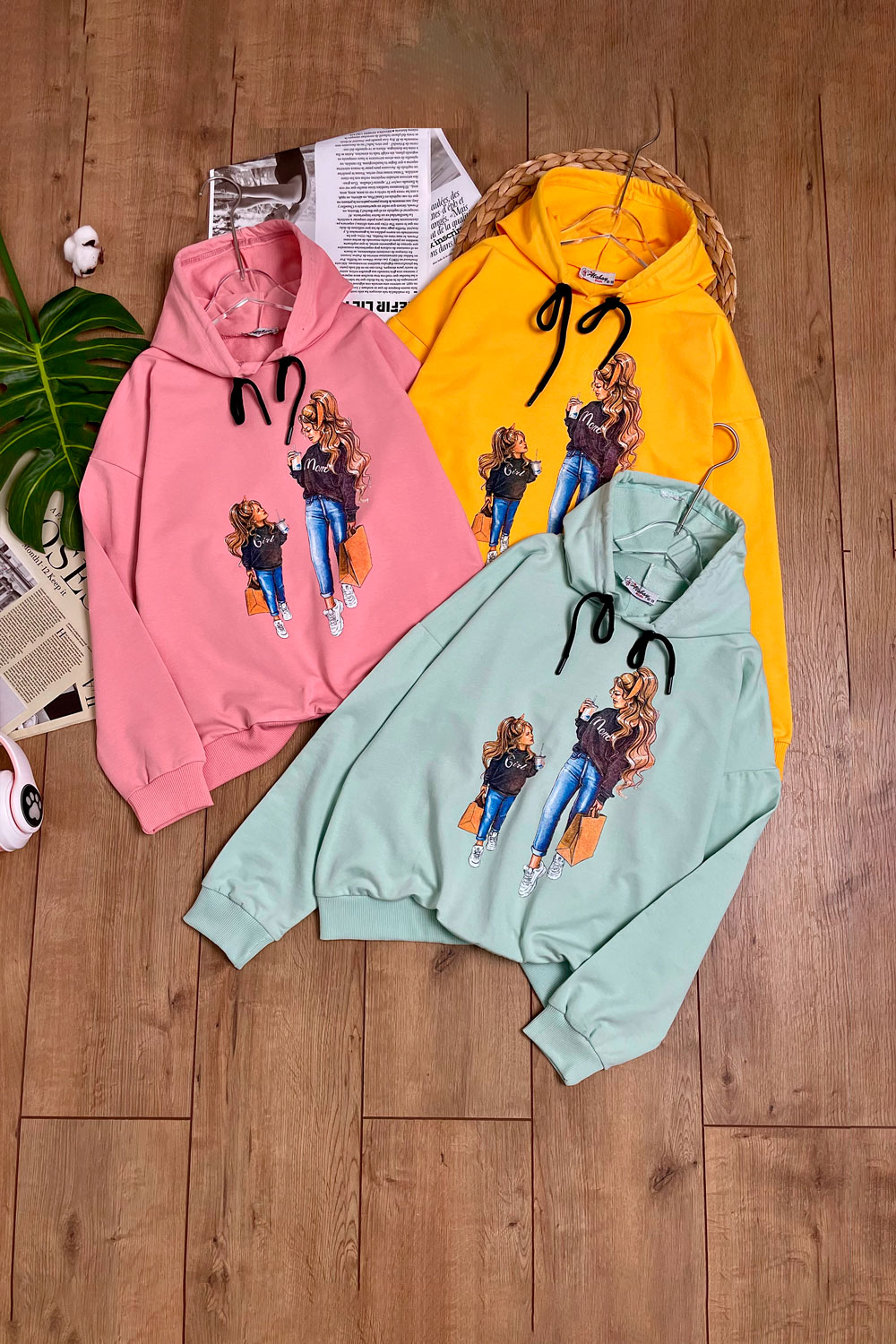 Худи для девочек детская одежда оптом Томико