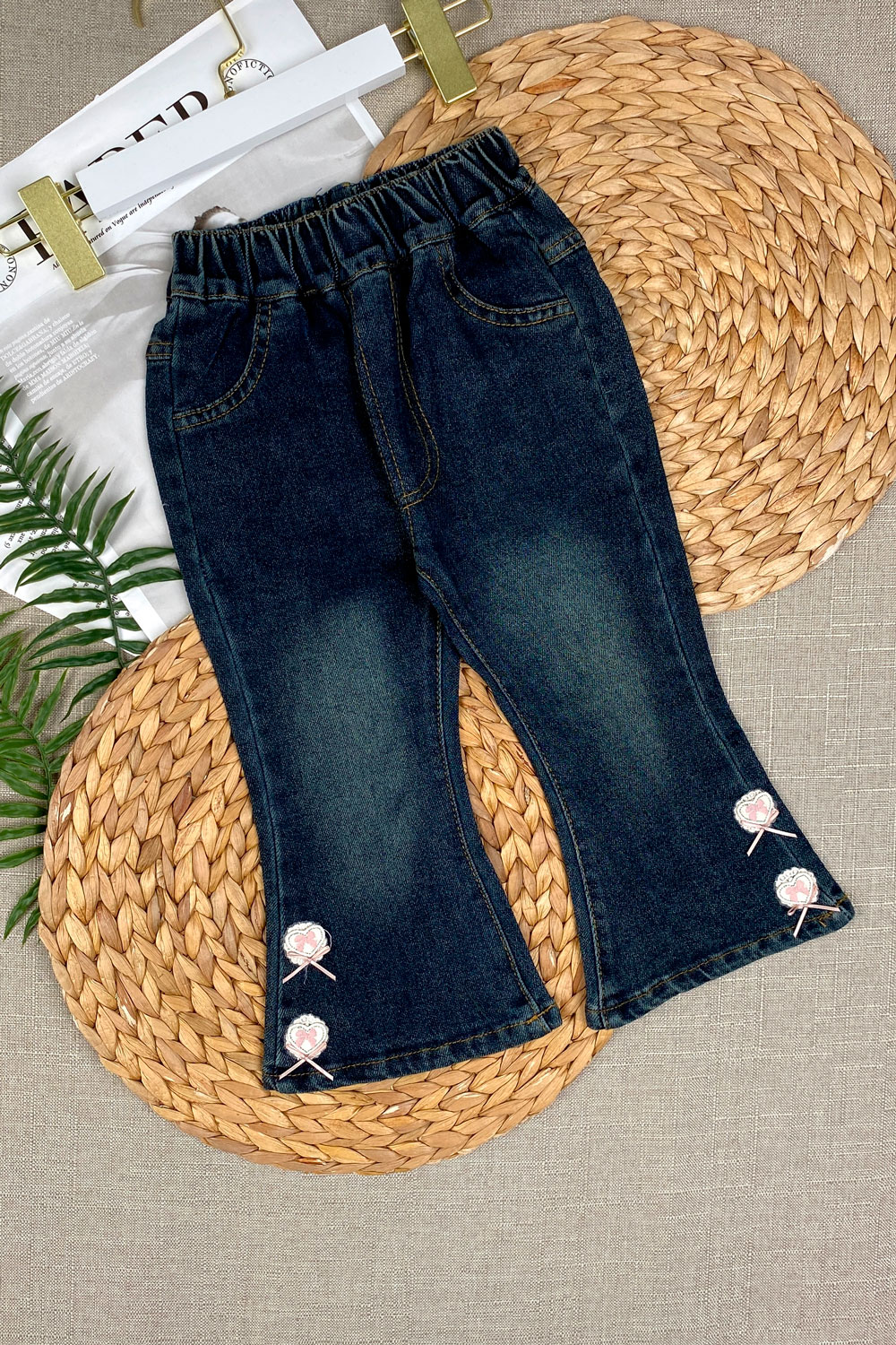 Джинсы для девочек детская одежда оптом Томико