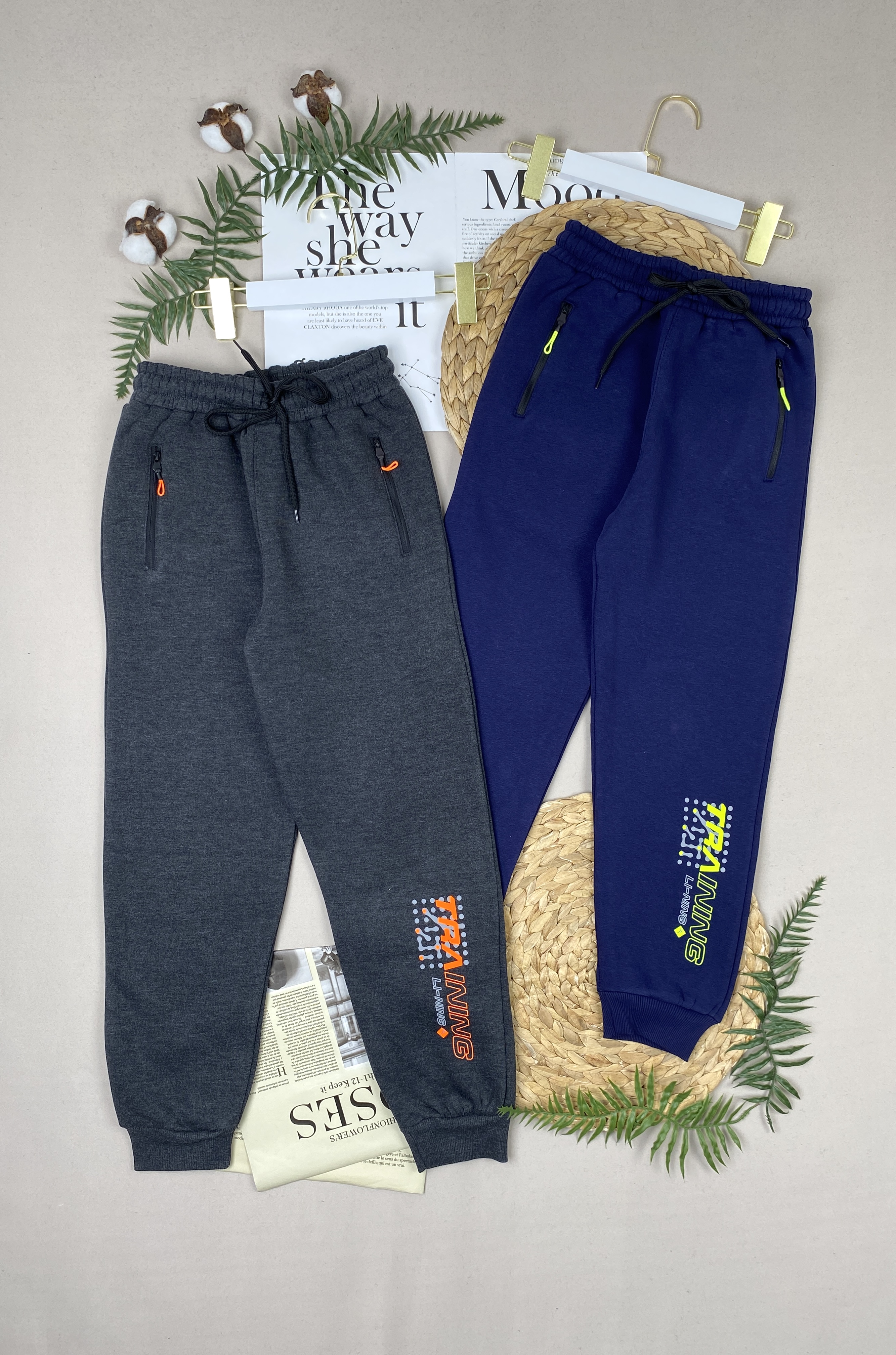 Брюки спортивные для мальчиков 3Н/начес