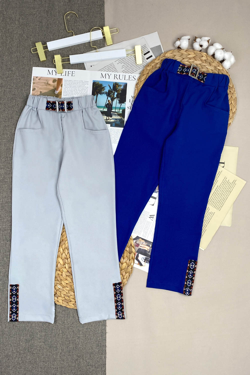 Брюки для девочек детская одежда оптом Томико