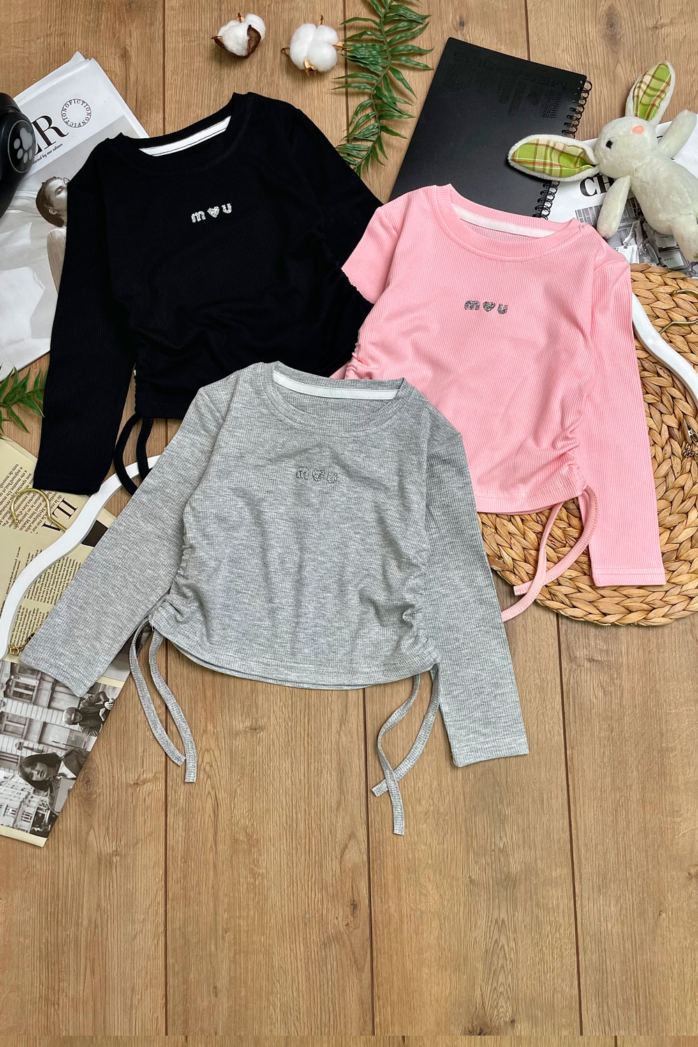 Лонгслив для девочек детская одежда оптом Томико