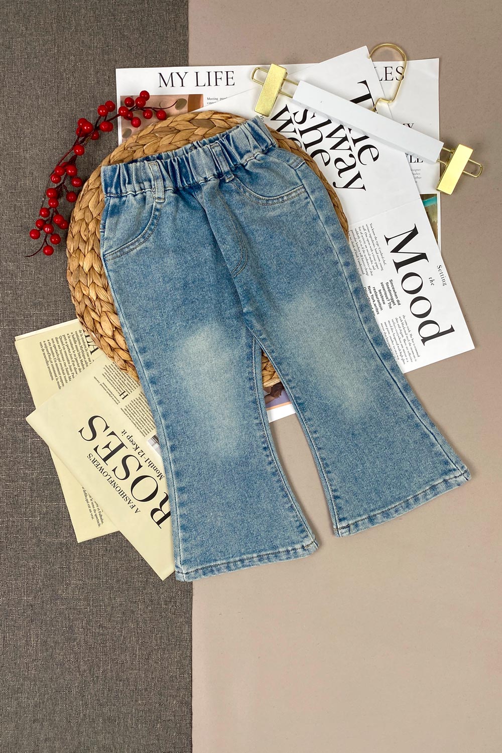 Джинсы для девочек детская одежда оптом Томико