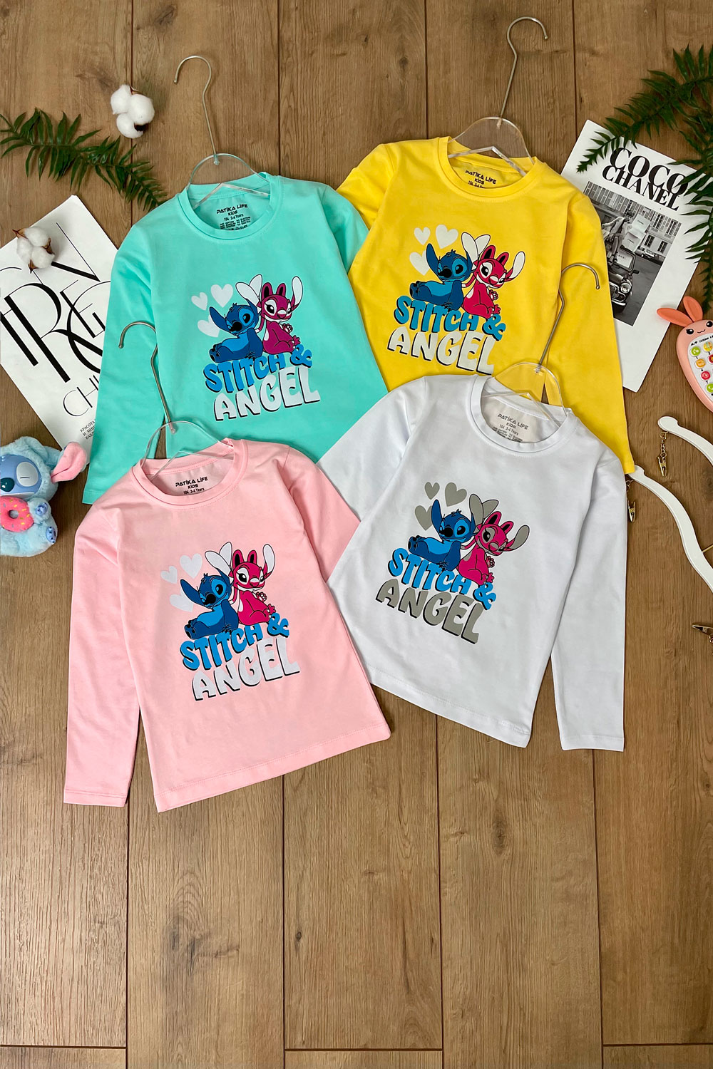 Лонгслив для девочек детская одежда оптом Томико