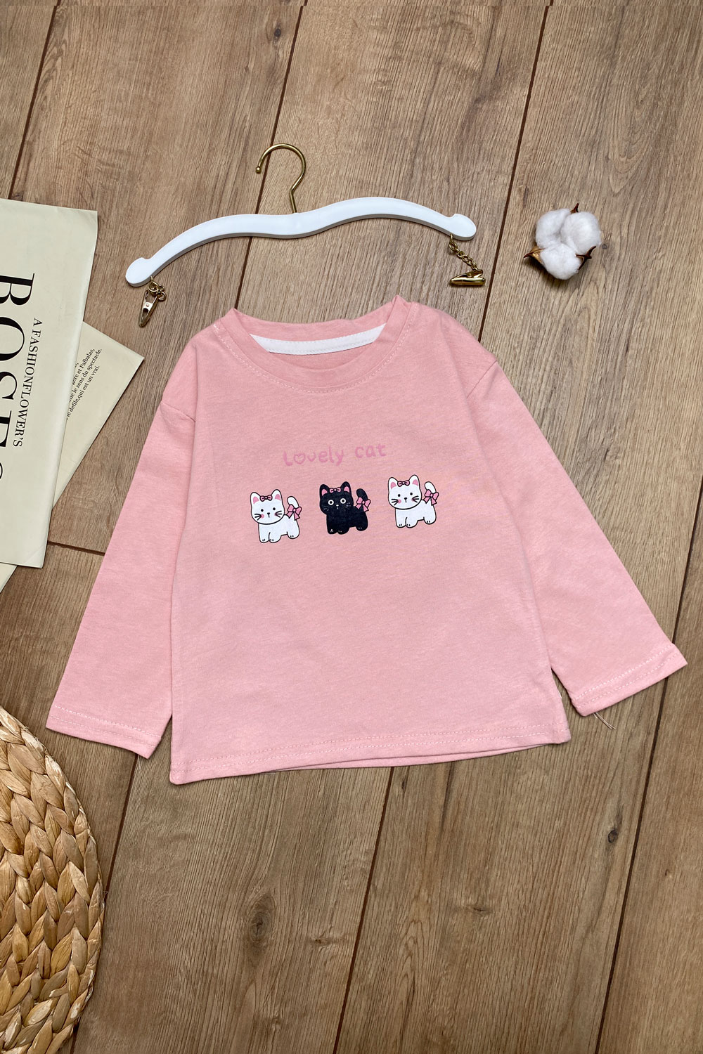 Лонгслив для девочек детская одежда оптом Томико