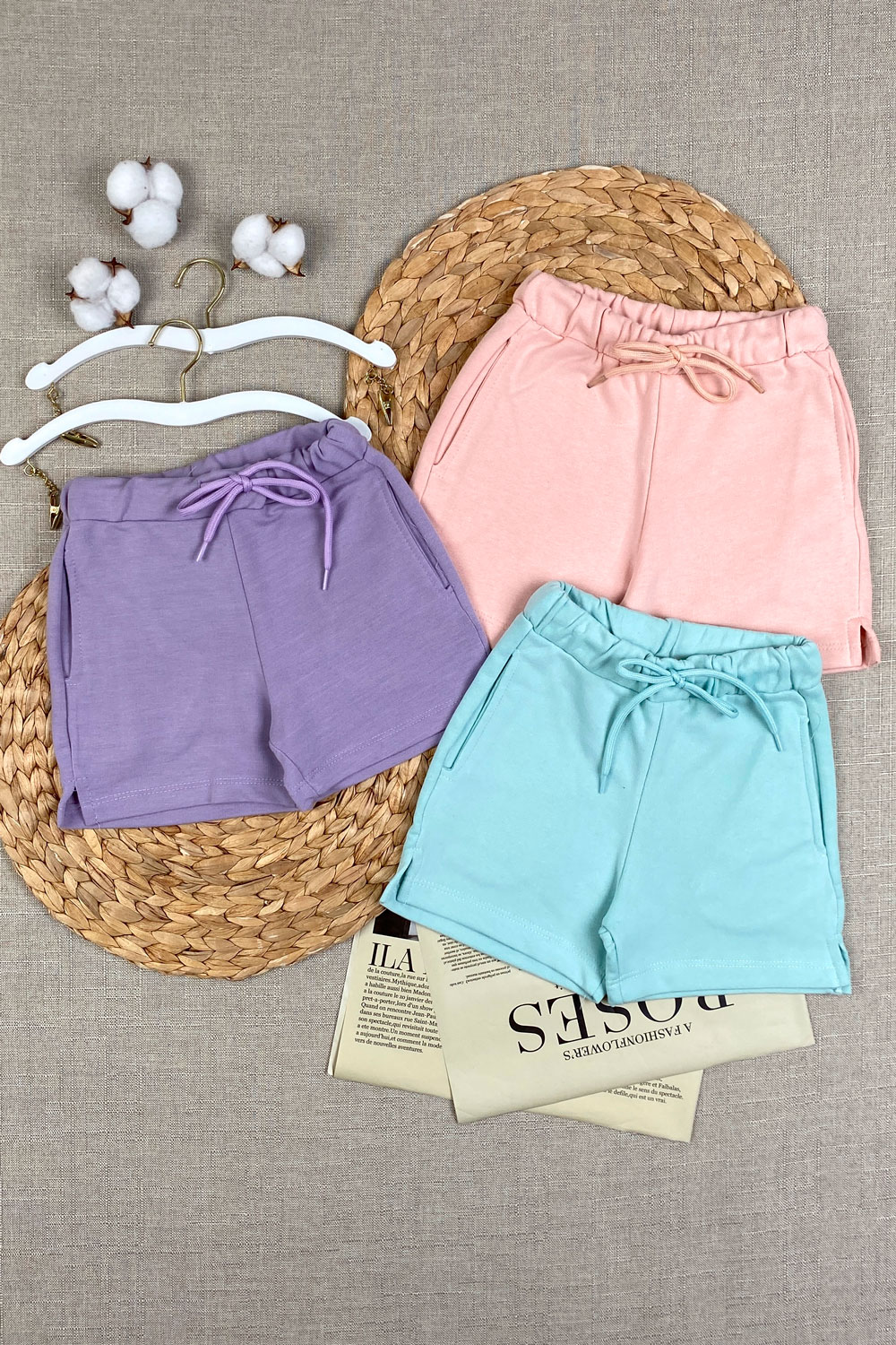 Шорты для девочек детская одежда оптом Томико