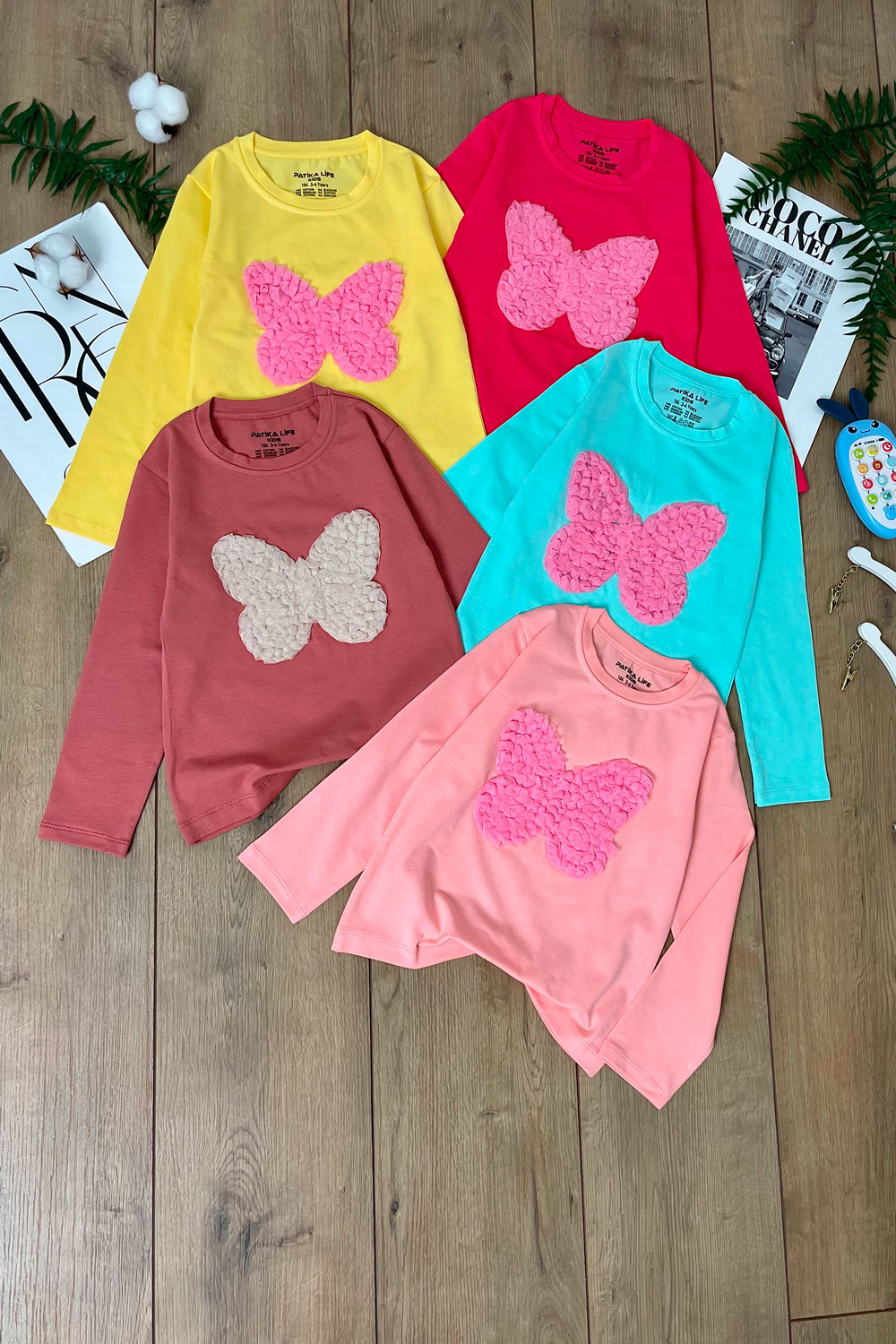 Лонгслив для девочек детская одежда оптом Томико