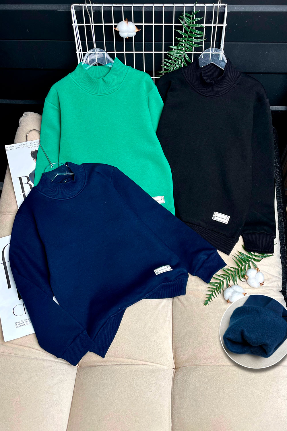 Водолазка для мальчиков 3Н/начес