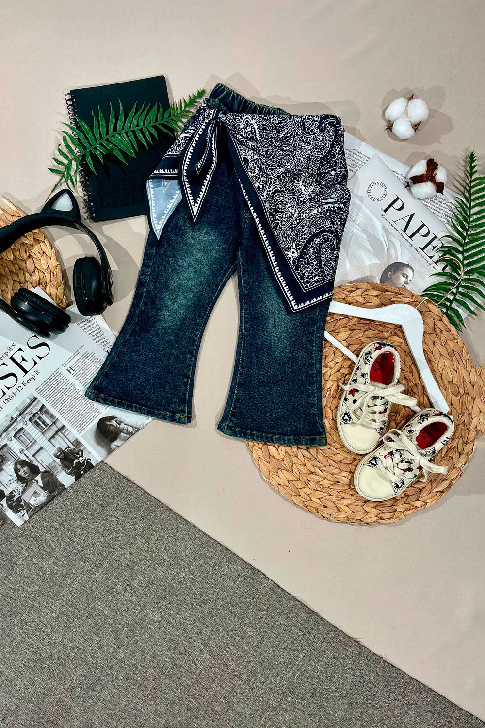 Джинсы для девочек детская одежда оптом Томико