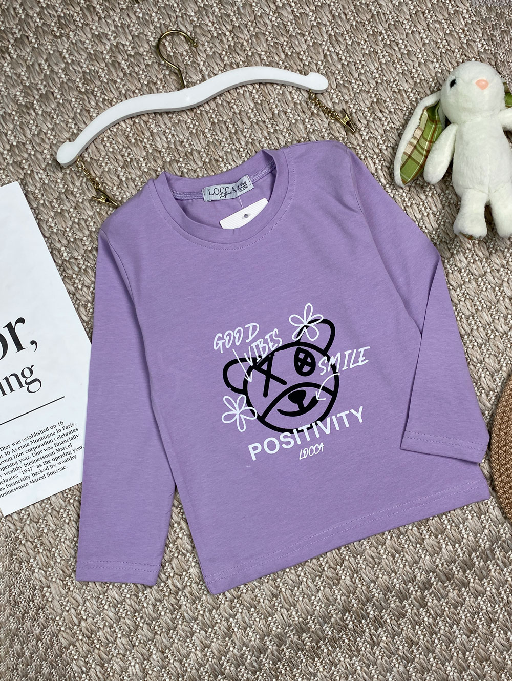 Лонгслив для девочек детская одежда оптом Томико