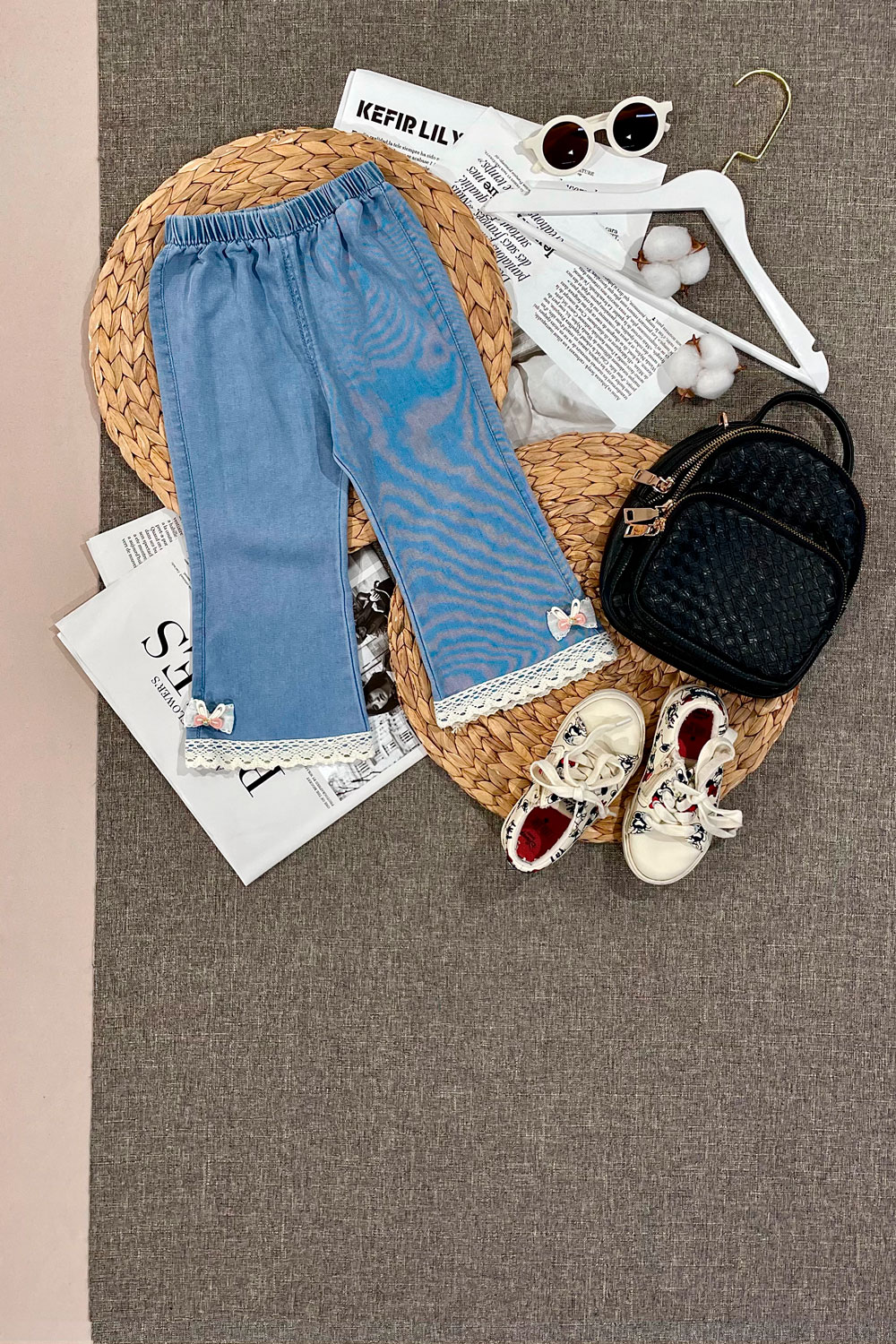 Джинсы для девочек детская одежда оптом Томико