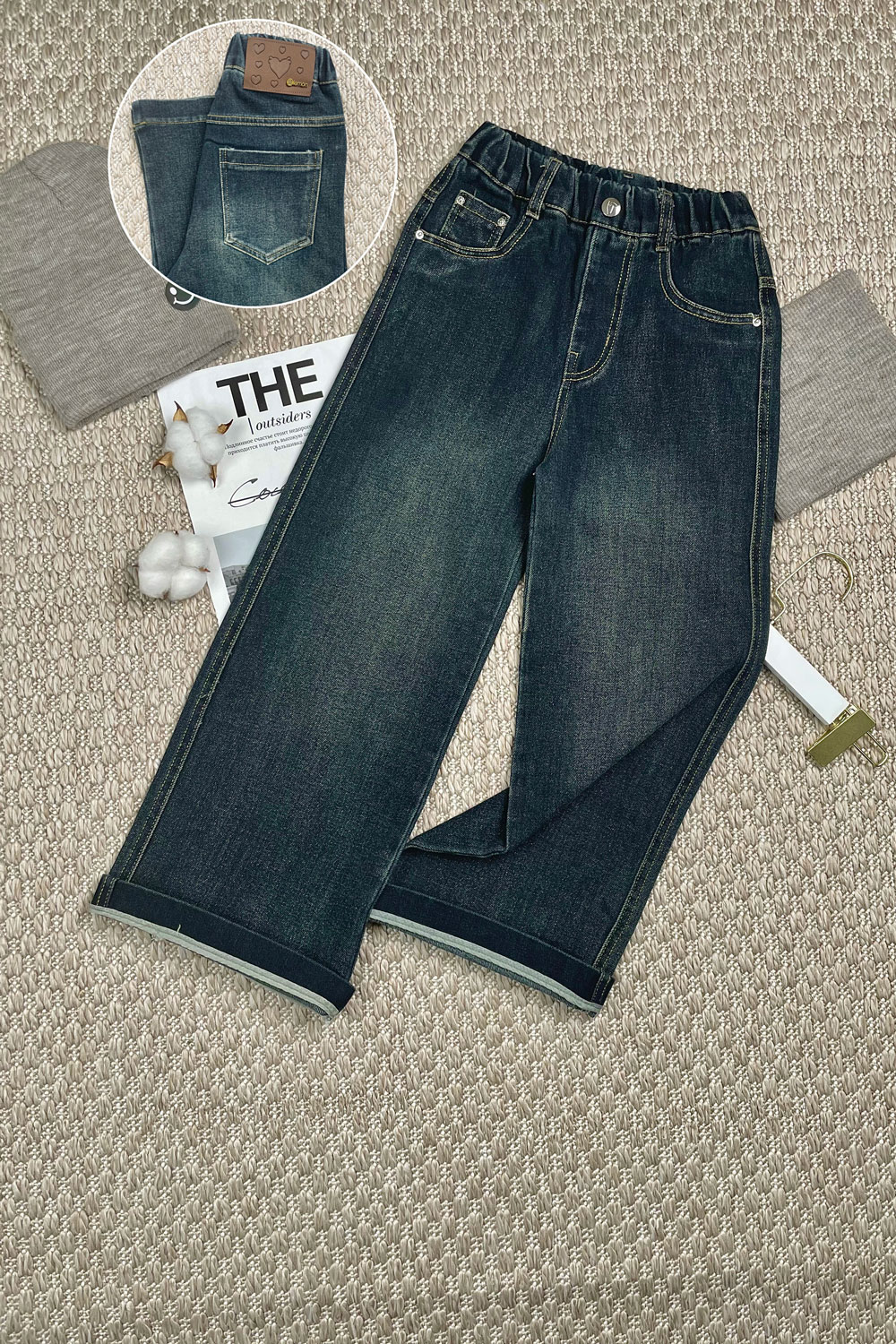 Джинсы для девочек детская одежда оптом Томико