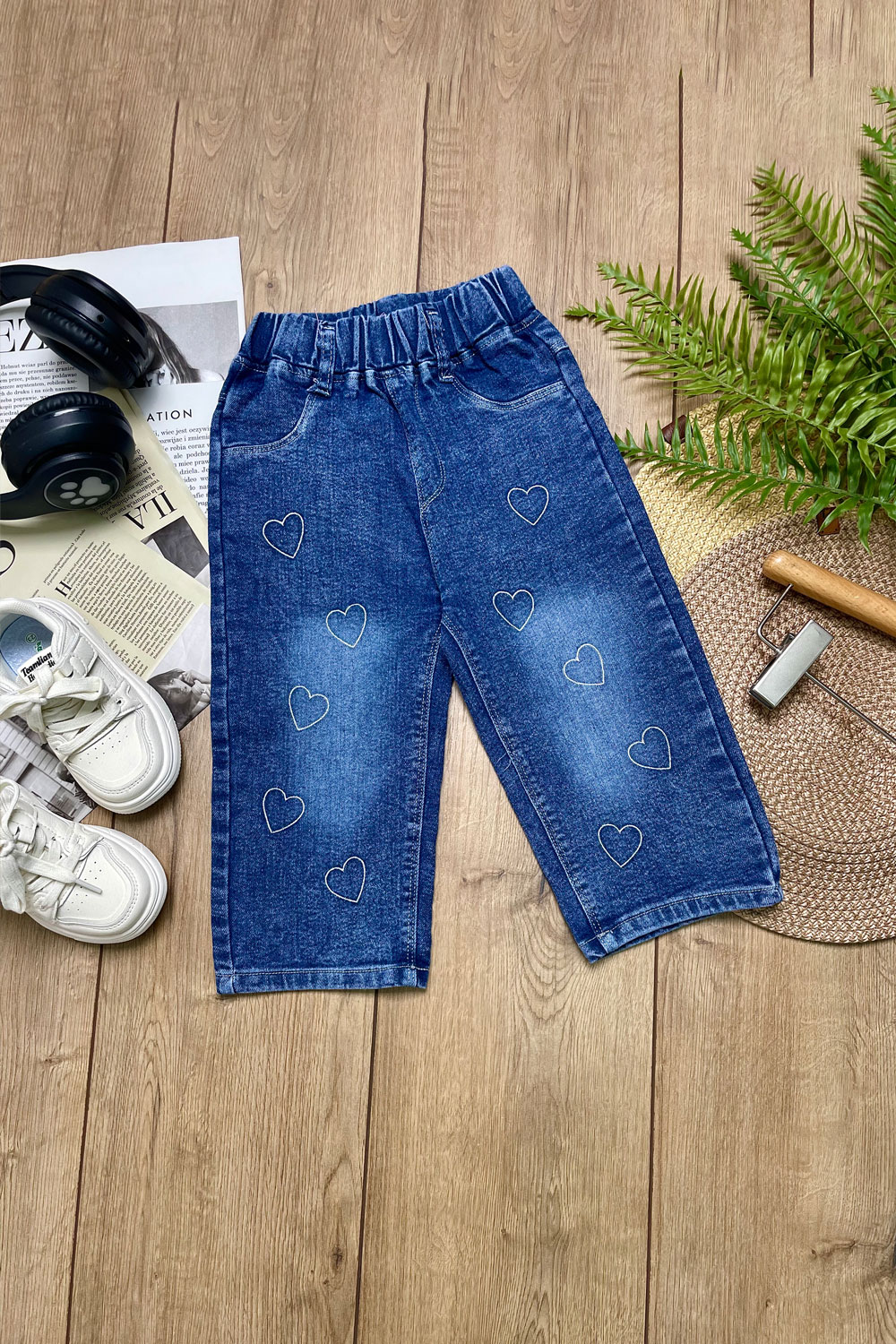 Джинсы для девочек 1ОЧ детская одежда оптом Томико