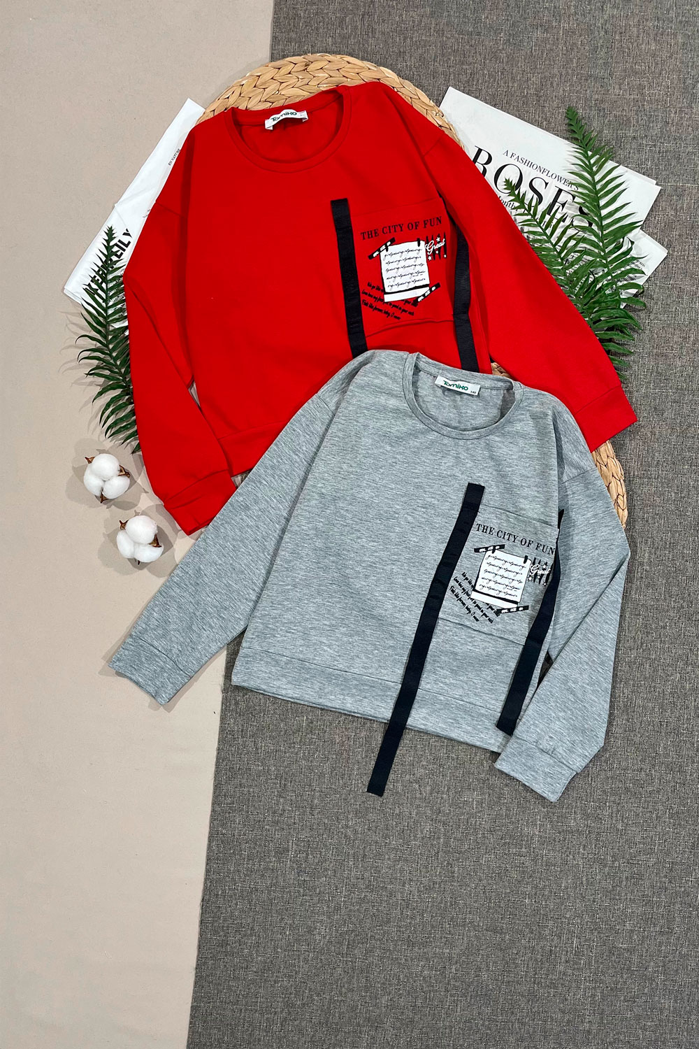 Лонгслив для девочек детская одежда оптом Томико