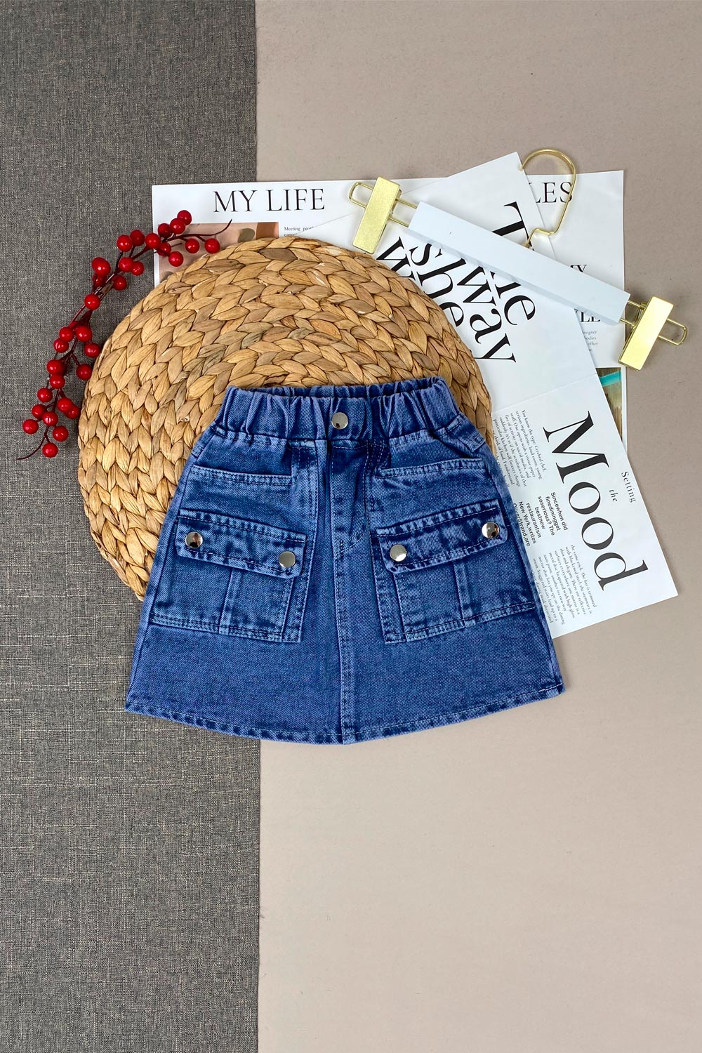 Юбка детская одежда оптом Томико