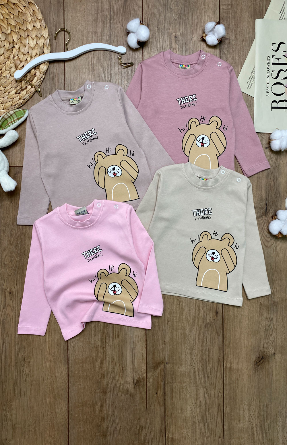 Лонгслив для девочек детская одежда оптом Томико