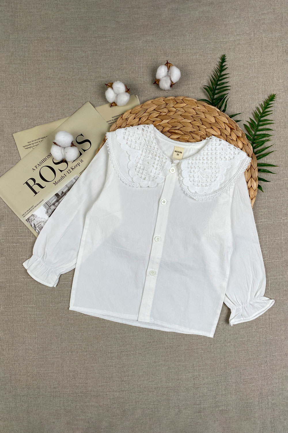 Рубашка для девочек д.р детская одежда оптом Томико