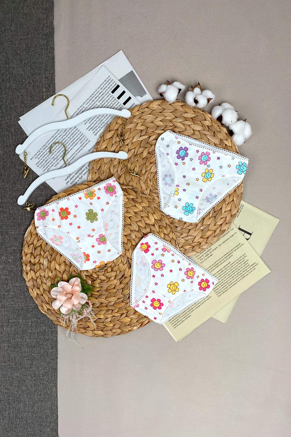 Трусы для девочек детская одежда оптом Томико