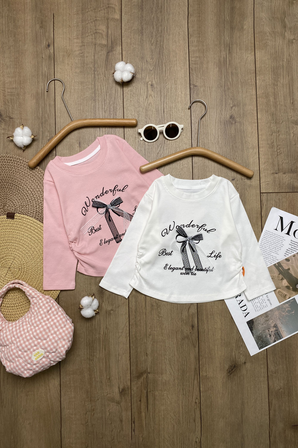 Лонгслив для девочек 1ОЧ детская одежда оптом Томико