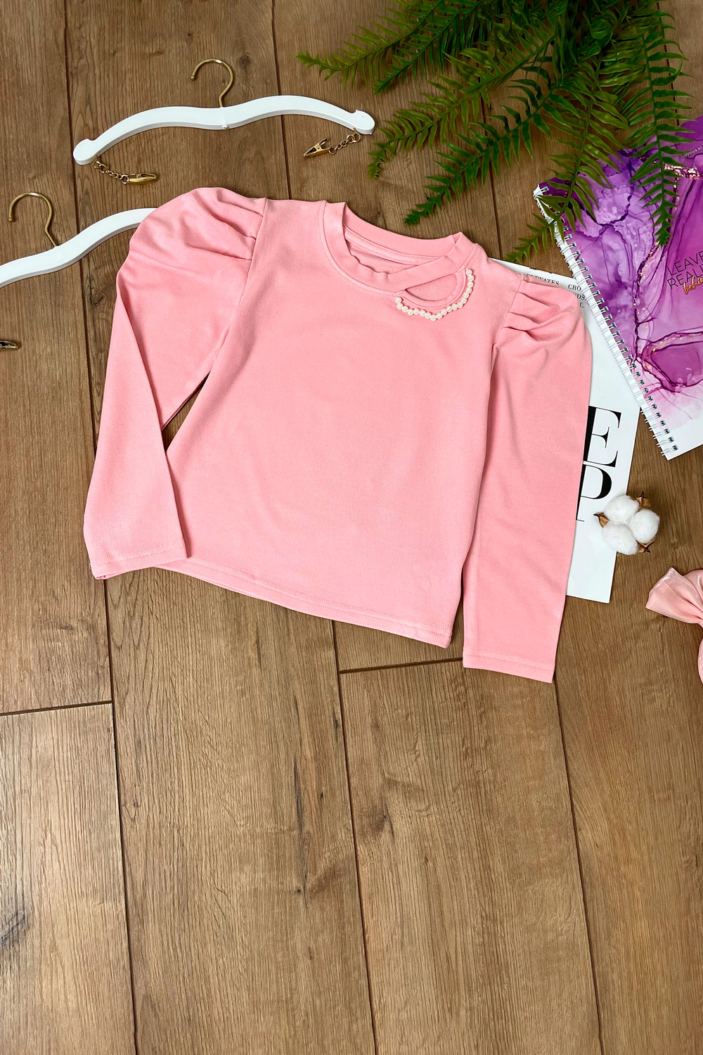 Лонгслив для девочек детская одежда оптом Томико